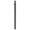Dekorativ puller | Serie 478B | � 76 mm | fastmonteret, til indst�bning i beton med jordanker, total l�ngde ca. 1300 mm | uden l�s | med 1 �je